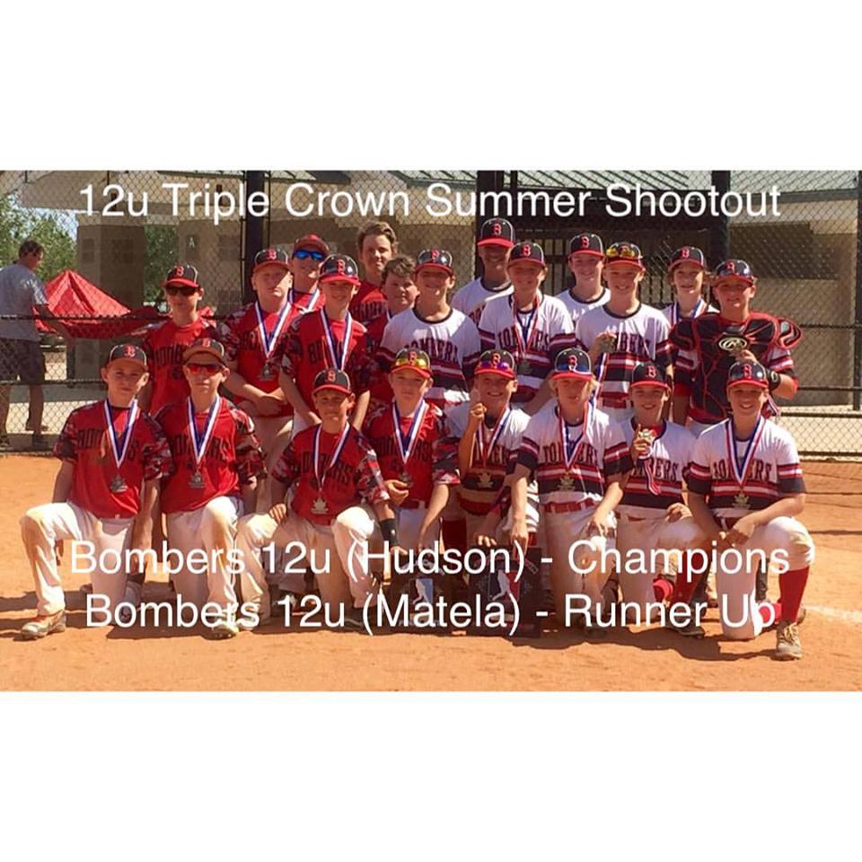 Bombers 12U Teams Represent in Triple Crown Championship