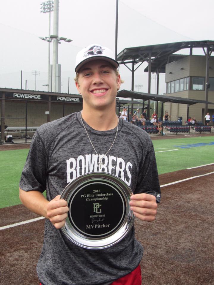 Luc Scudellari takes Most Valuable Pitcher at PG elite Underclass
