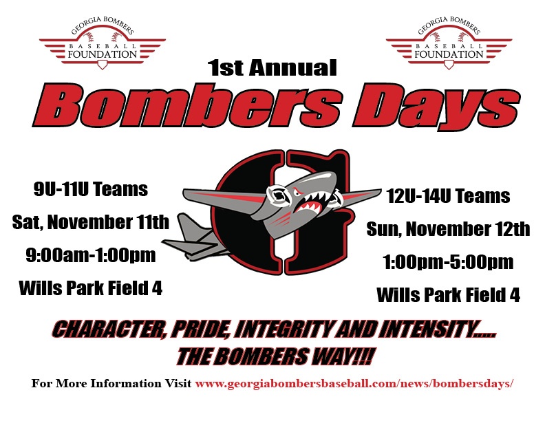 Bombers Days Coming Up On November 11th and 12th